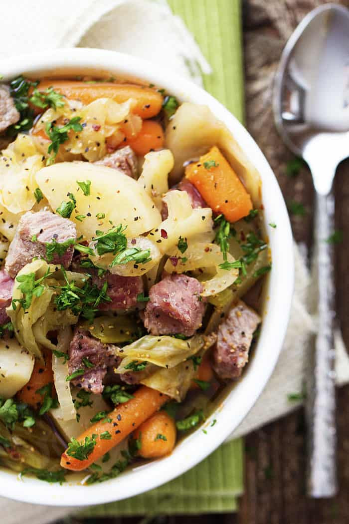 Slow Cooker Corned Beef Cabbage
 Slow Cooker Corned Beef and Cabbage Stew