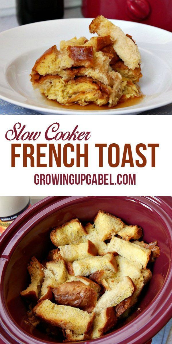 Slow Cooker French Toast Overnight
 Make overnight slow cooker French toast in a Crock Pot for