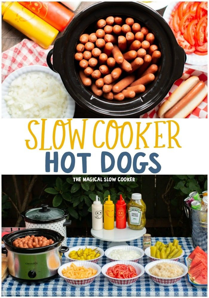 Slow Cooker Hot Dogs
 Slow Cooker Hot Dogs Recipe