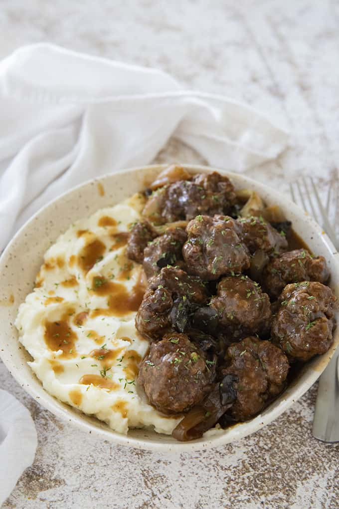 Slow Cooker Meatballs And Gravy
 Slow Cooker Meatballs and Gravy The Salty Marshmallow