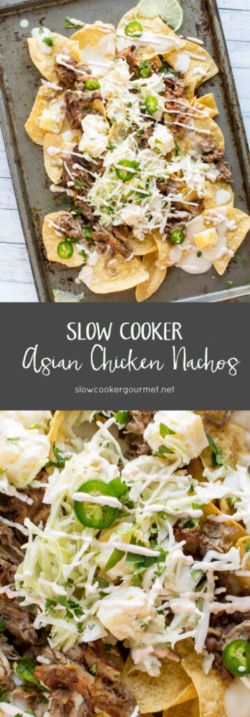 Slow Cooker Nachos
 Slow Cooker Asian Chicken Nachos Slow Cooker Gourmet