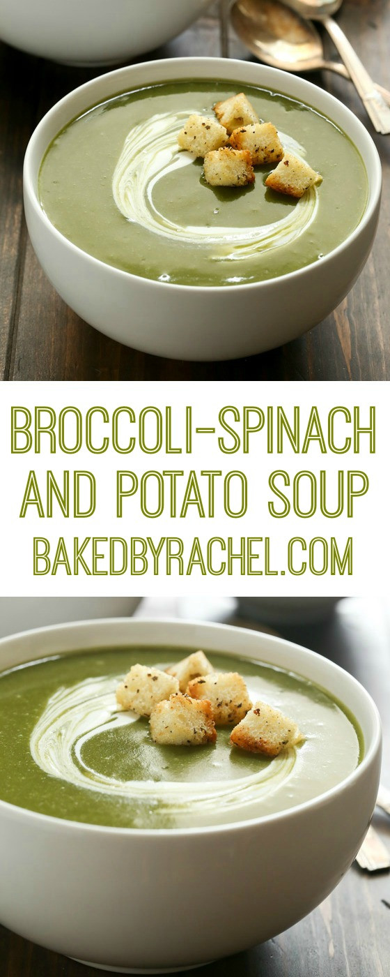 Slow Cooker Potato Broccoli Soup
 Baked by Rachel Slow Cooker Broccoli Spinach and Potato Soup