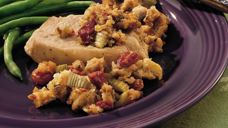 Slow Cooker Stuffed Pork Chops
 Slow Cooker Pork Chops with Apple Cherry Stuffing recipe