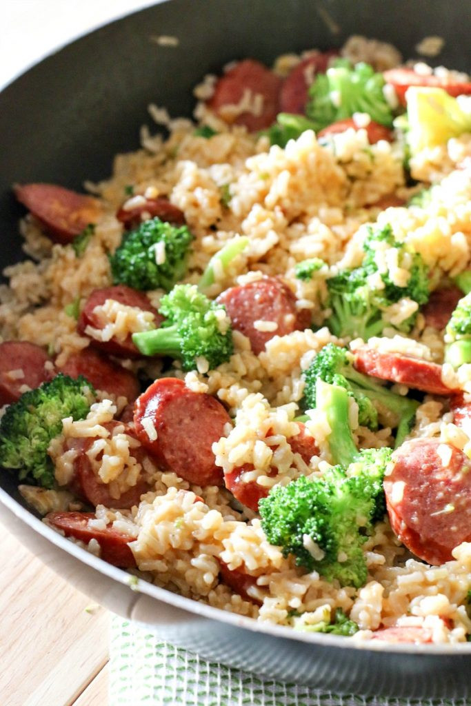Smoked Beef Sausage Recipes
 Sausage & Rice e Skillet Meal All Things Mamma