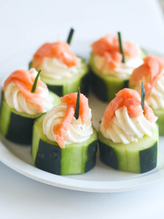 Smoked Salmon And Cream Cheese Appetizer
 Cucumber salmon cream cheese appetizer Immaculate Bites