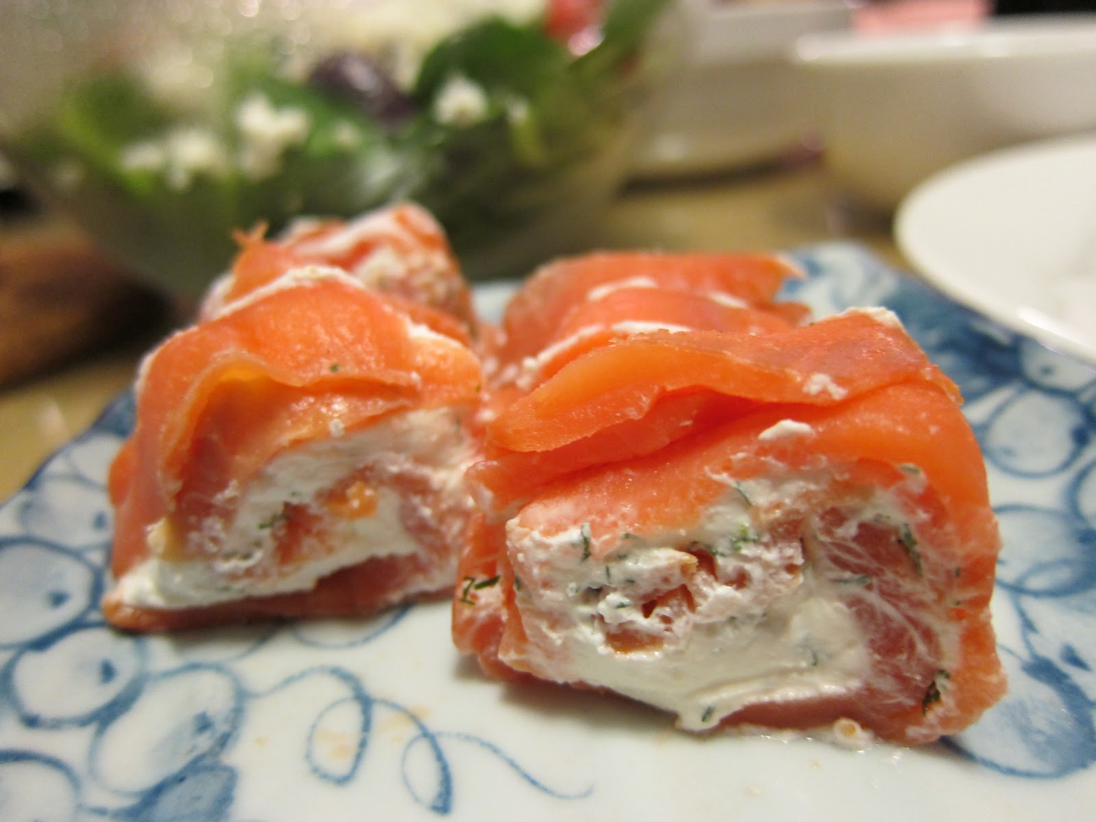 Smoked Salmon And Cream Cheese Appetizer
 Dining for Two Smoked Salmon and Cream Cheese Appetizer