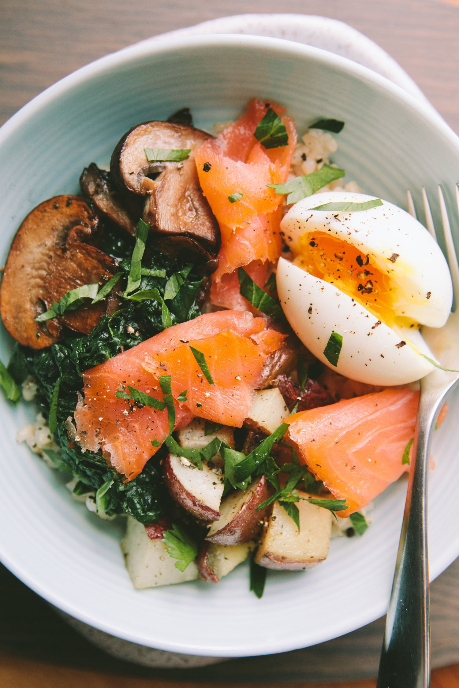 Smoked Salmon Breakfast Recipes
 Smoked Salmon Breakfast Bowl with a 6 Minute Egg With