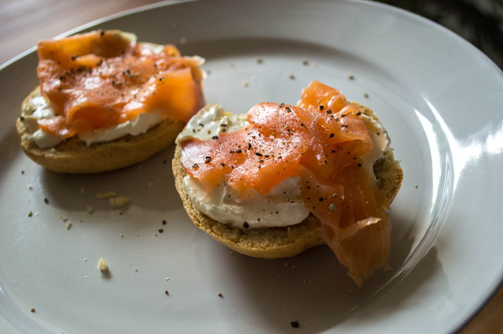 Smoked Salmon Cream Cheese Bagel
 Recipe Bagels weekend brunch is an excellent thing
