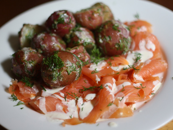 Smoked Salmon Dinner Recipe
 Dinner Tonight Potato Salad with Smoked Salmon and