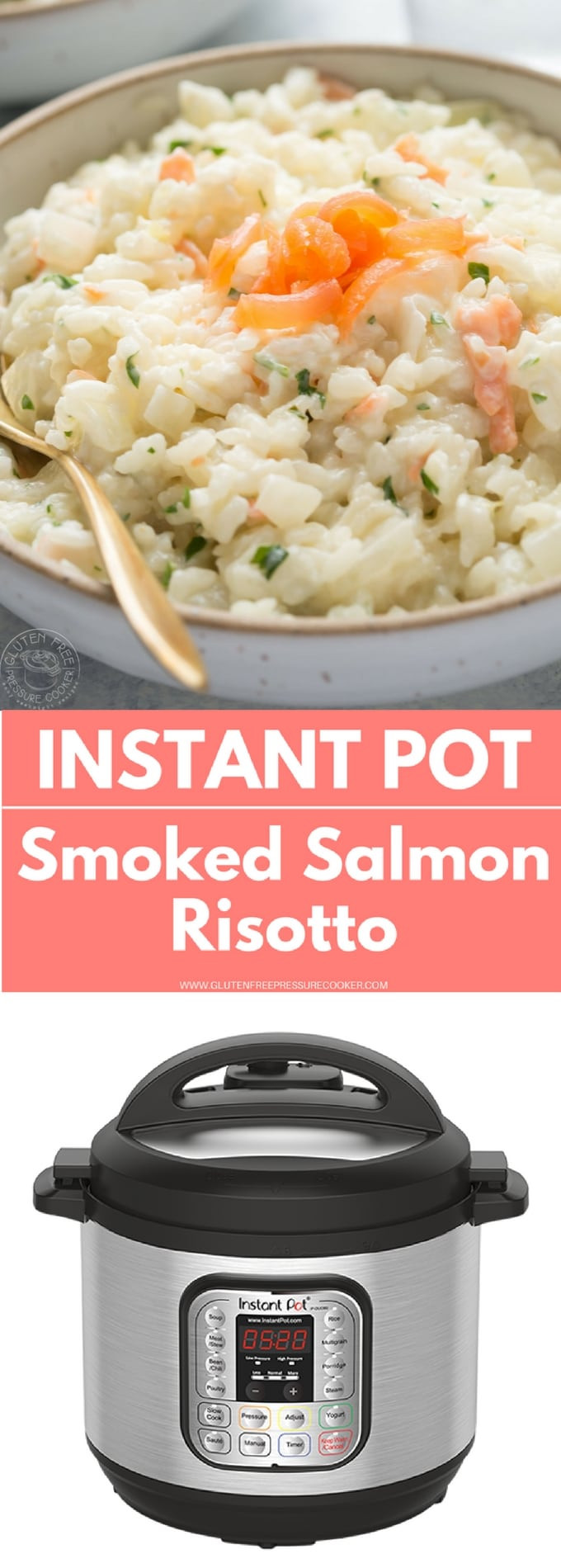 Smoked Salmon Risotto
 Instant Pot Smoked Salmon Risotto and Mascarpone Gluten