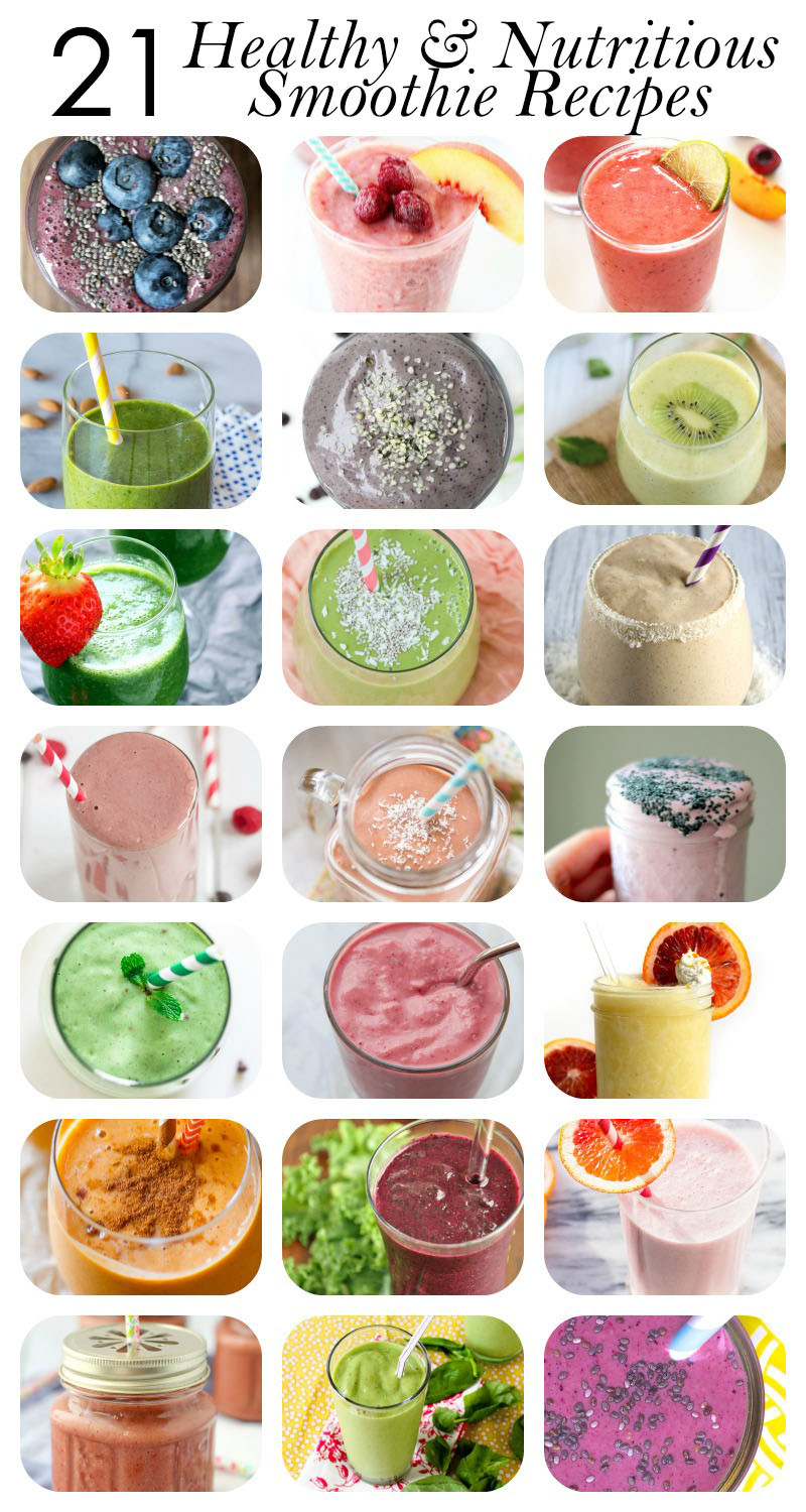 Smoothies For Breakfast
 21 Healthy Smoothie Recipes for breakfast energy and