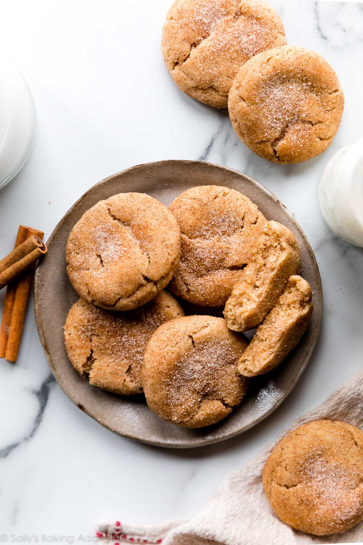 Snickerdoodle Cookies Recipe
 Soft & Thick Snickerdoodles