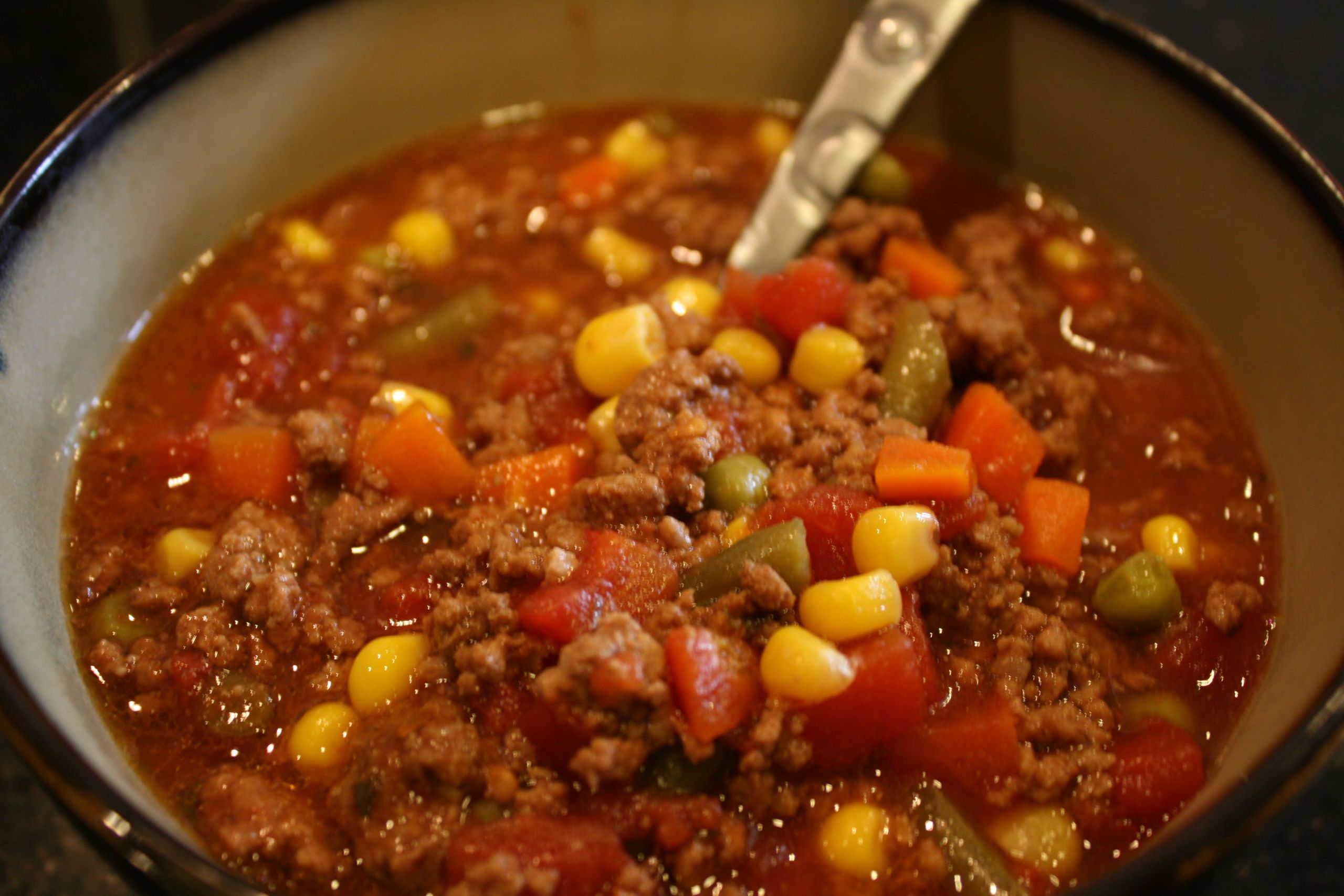 Soup With Ground Beef
 Easy Beef Ve able Soup BigOven