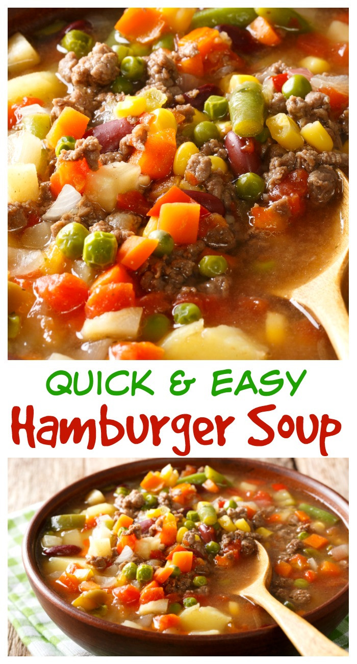 Soup With Ground Beef
 Easy Ve able Beef Soup The Weary Chef