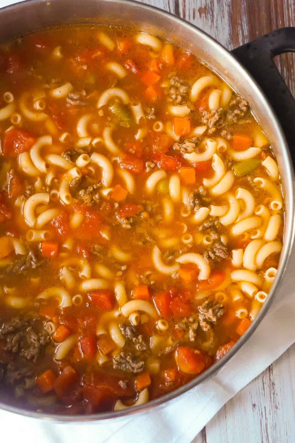 Soup With Ground Beef
 Hamburger Soup with Macaroni This is Not Diet Food