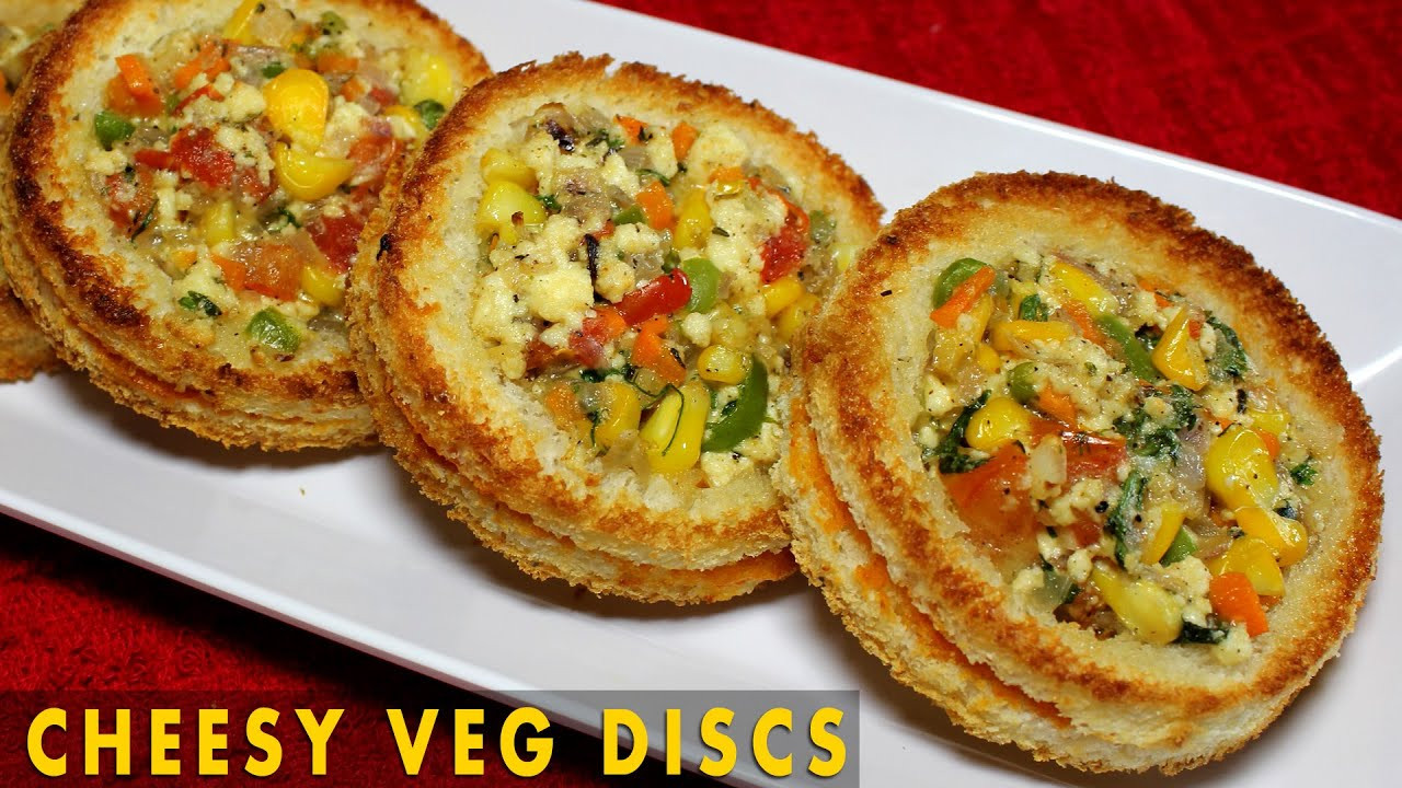 South Indian Appetizers
 Cheesy Veg Disc Healthy Baked Appetizer