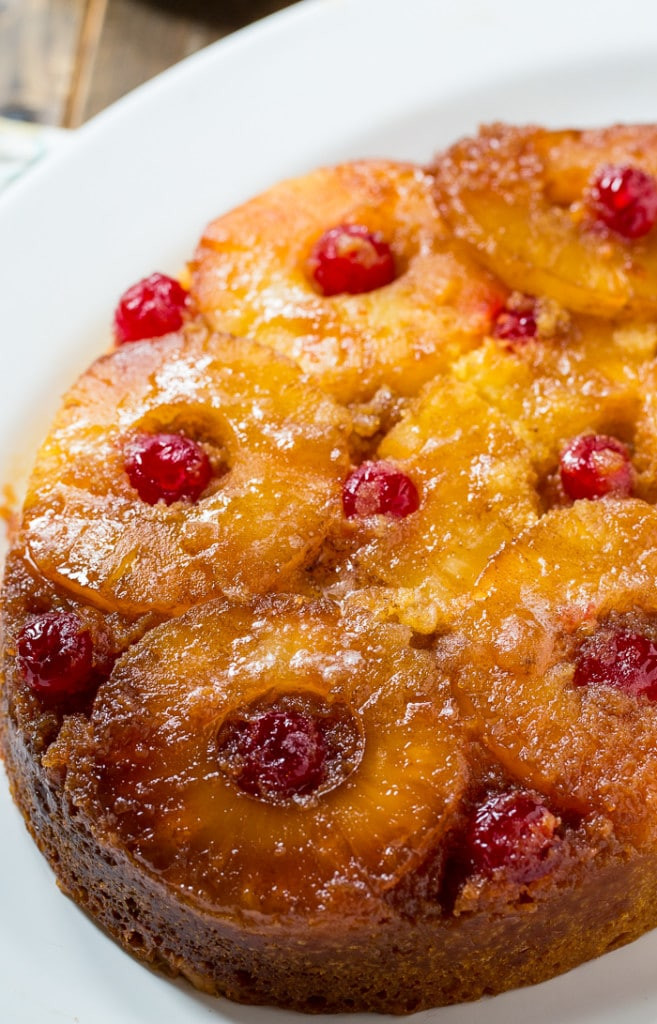 Southern Pineapple Upside Down Cake
 Slow Cooker Pineapple Upside Down Cake Spicy Southern