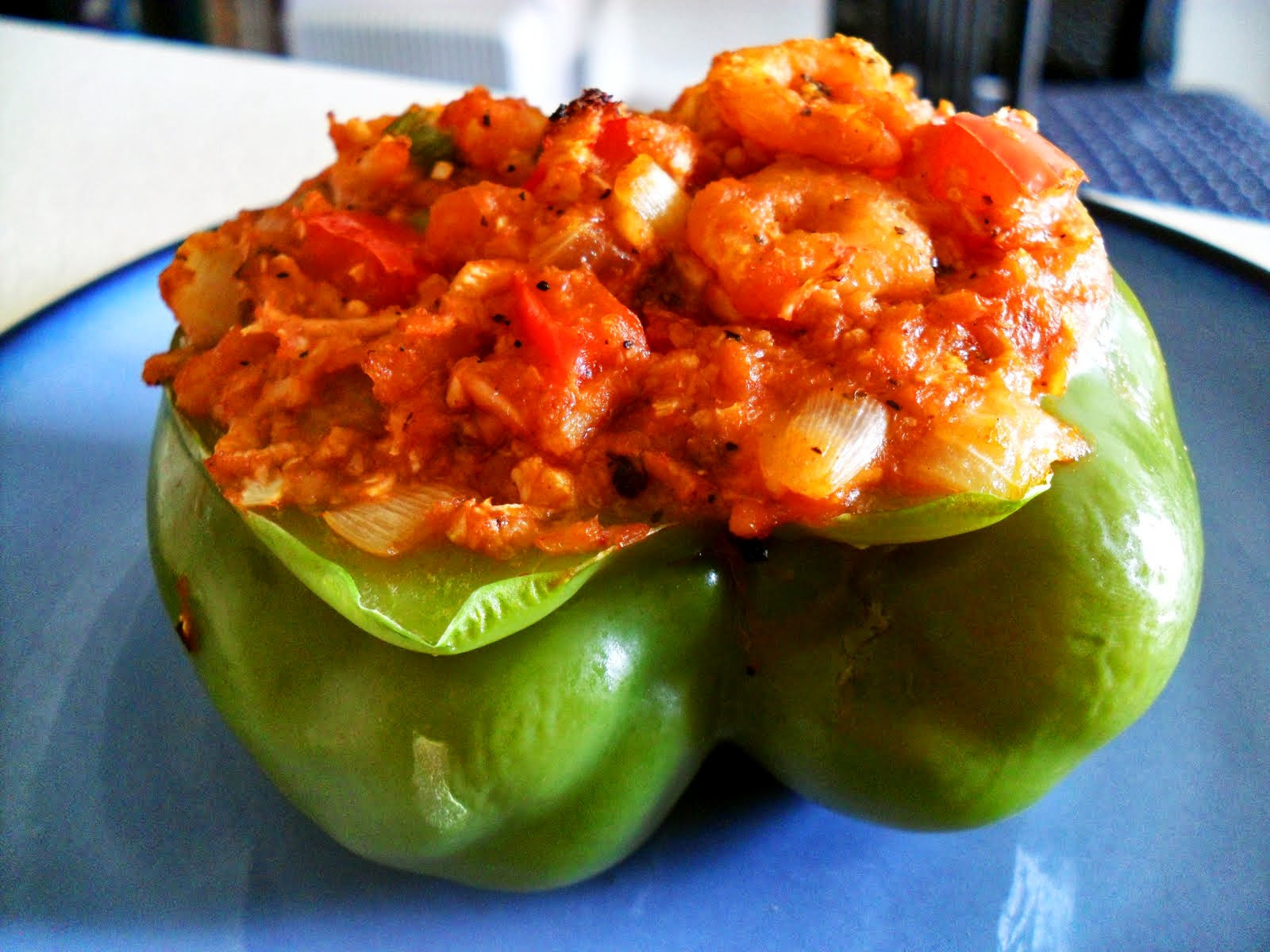 Southern Stuffed Bell Peppers
 cajun stuffed bell peppers seafood