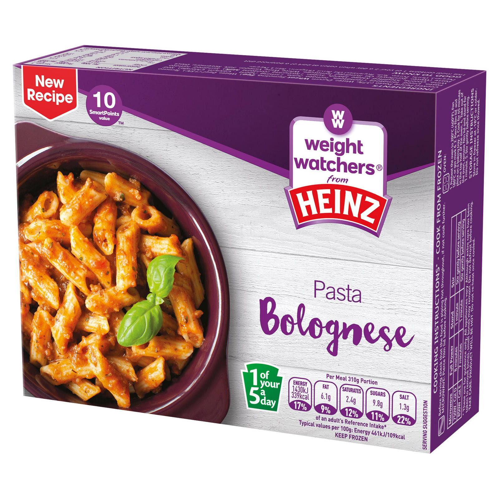 Spaghetti Weight Watchers Points
 Weight Watchers from Heinz Pasta Bolognese 310g