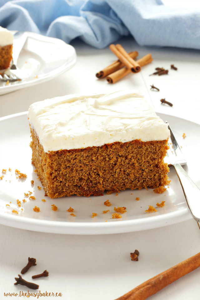 Spice Cake Recipe With Cream Cheese Frosting
 Gingerbread Spice Cake with Fluffy Cream Cheese Frosting