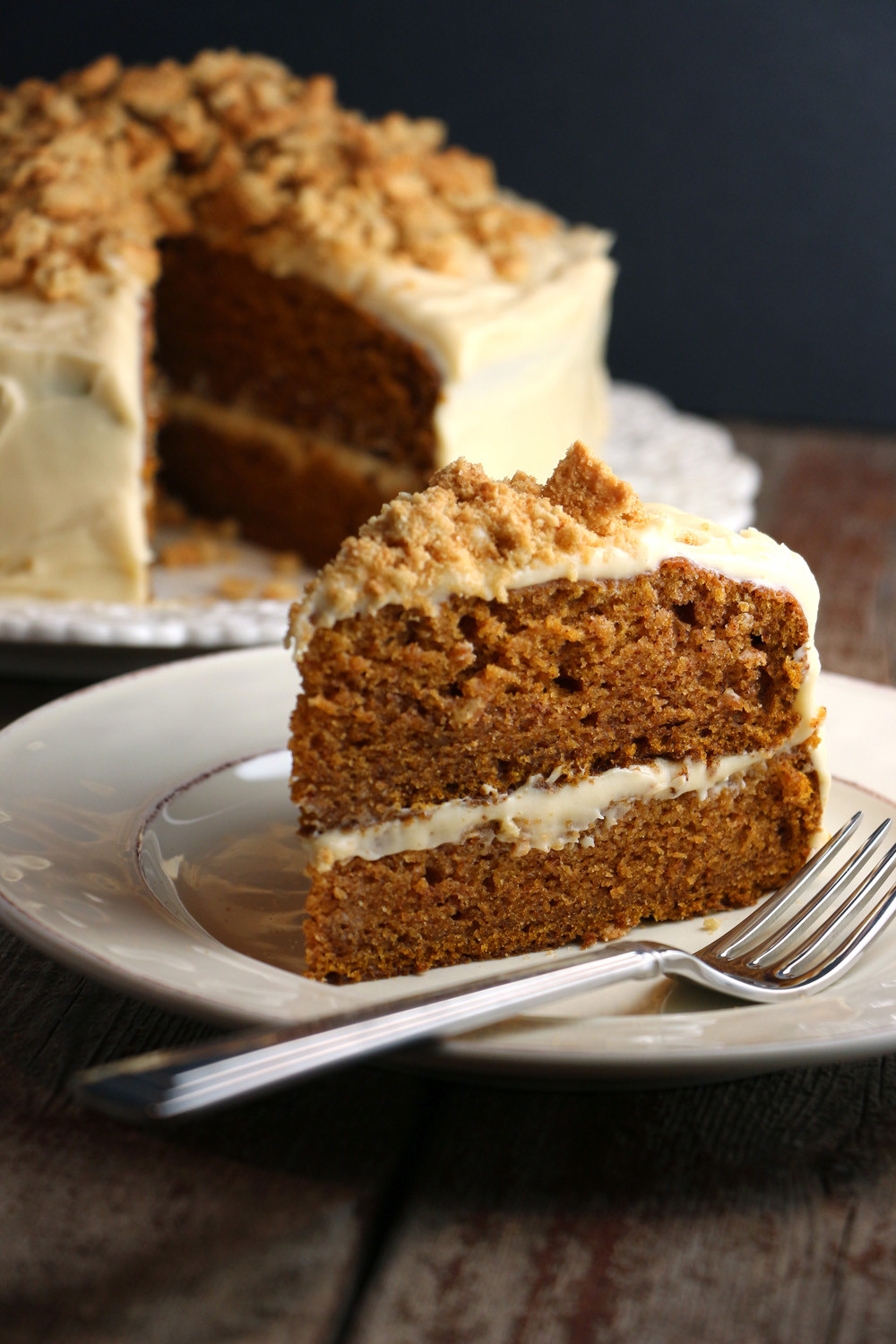 Spice Cake Recipe With Cream Cheese Frosting
 Spiced Pumpkin Cake with Molasses Cream Cheese Frosting