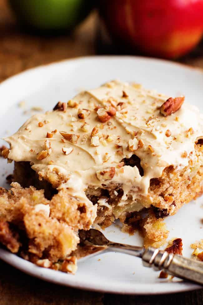 Spice Cake Recipe With Cream Cheese Frosting
 Apple Pecan Spice Cake with Brown Sugar Cream Cheese