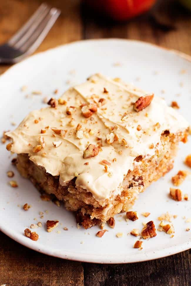 Spice Cake Recipe With Cream Cheese Frosting
 Apple Pecan Spice Cake with Brown Sugar Cream Cheese