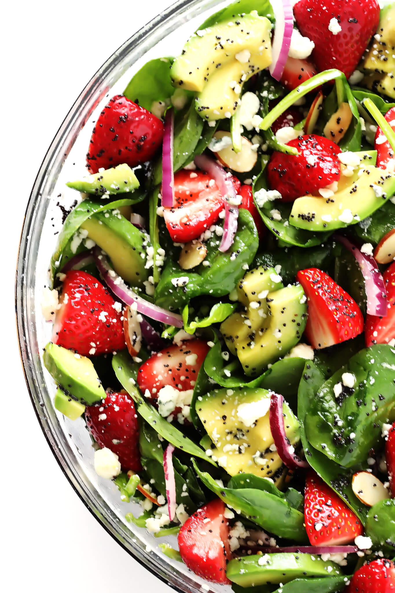 Spinach Salad Dressings Recipes
 Avocado Strawberry Spinach Salad with Poppyseed