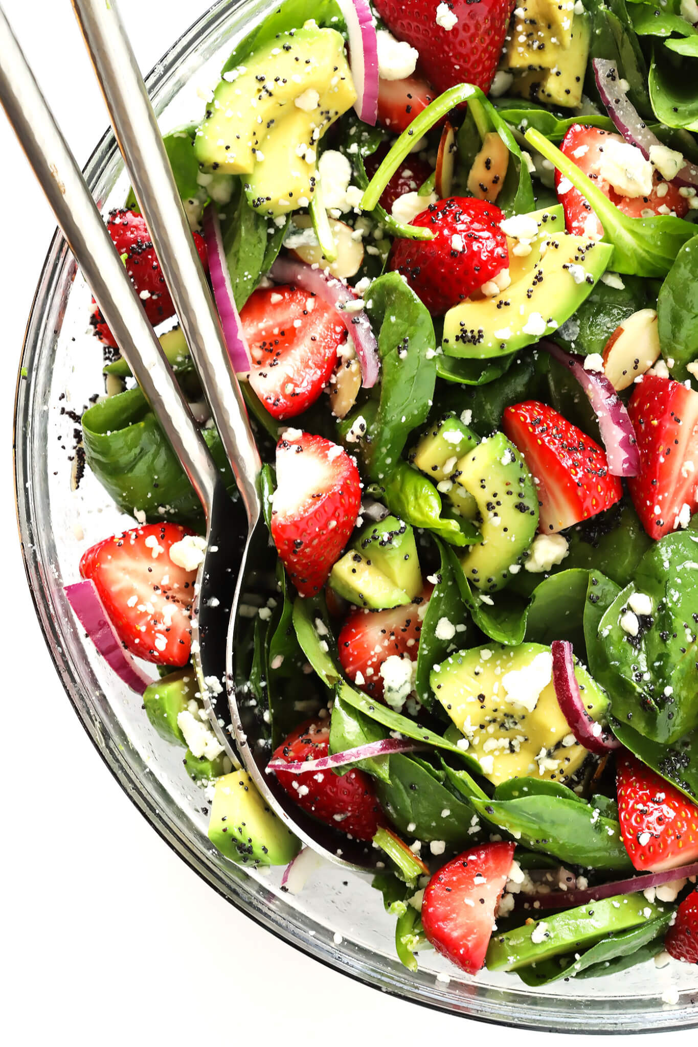 Spinach Salad Dressings Recipes
 Avocado Strawberry Spinach Salad with Poppyseed