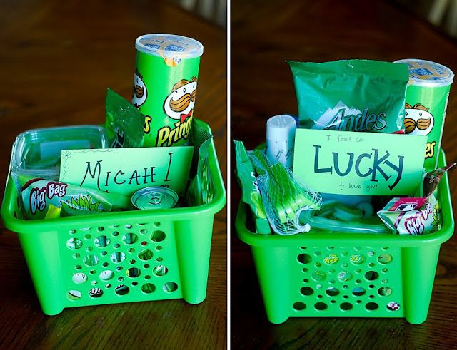 St Patrick Day Gift Baskets
 Cute little St Patrick s Day t baskets with some
