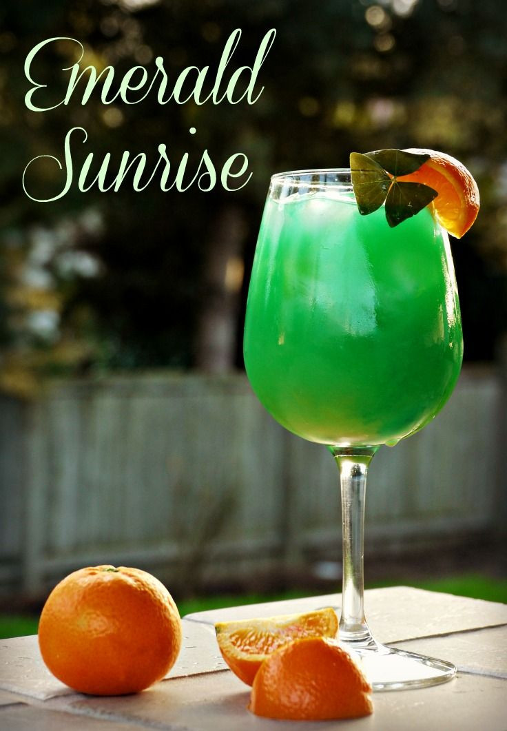 St Patrick's Day Drink Ideas
 Emerald Sunrise Cocktail Recipe