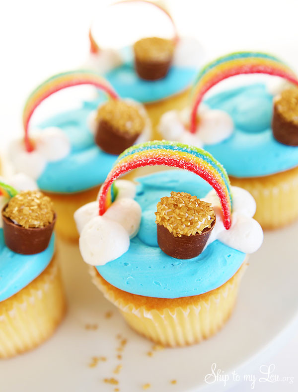 St Patricks Day Cupcakes
 Rainbow Cupcakes St Patrick s Day