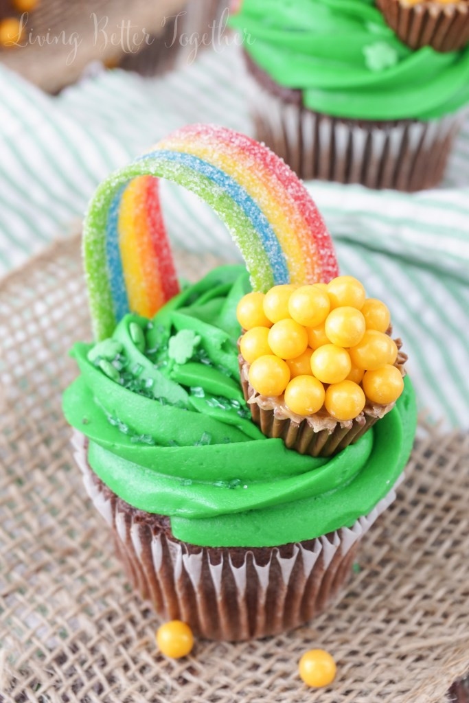 St Patricks Day Cupcakes
 St Patrick s Day Pot of Gold Cupcakes All Created
