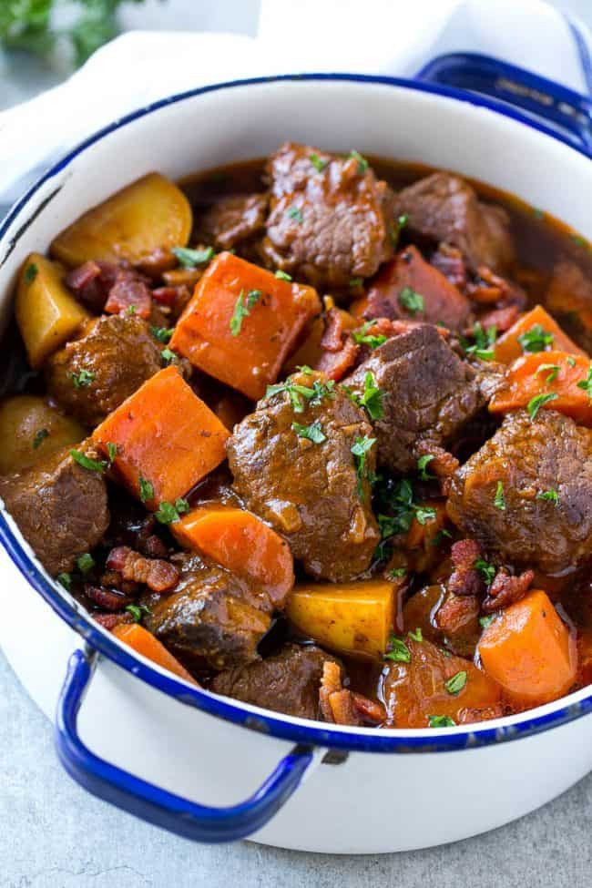 Stew Beef Recipes
 Beef Stew with Bacon