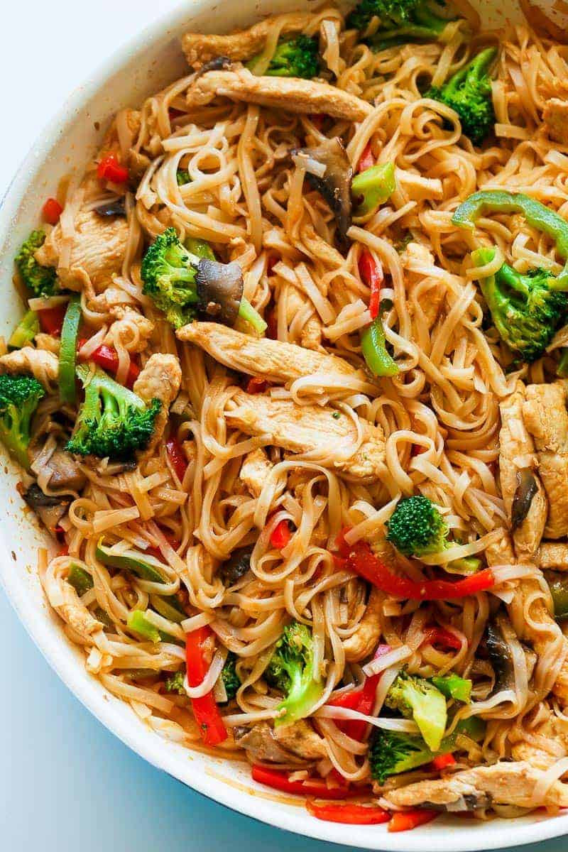 Stir Fry With Rice Noodles
 Chicken Stir Fry with Rice Noodles 30 minute meal