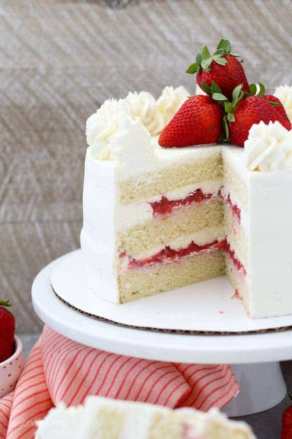 Strawberry Filling Cake
 Strawberry Mascarpone Cake