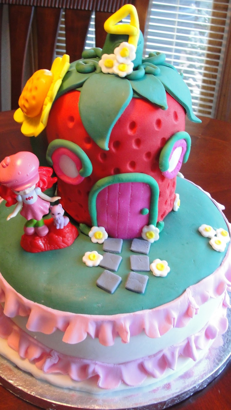 Strawberry Shortcake Birthday Cake
 KT Kakes Strawberry Shortcake Fourth Birthday Cake and