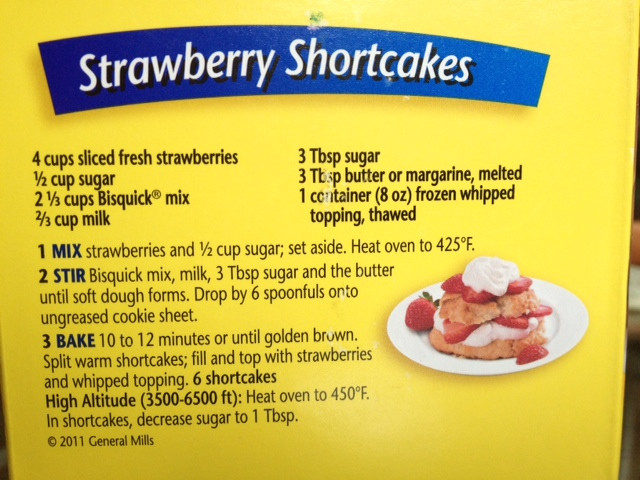 Strawberry Shortcake Bisquick
 Susan Win Strawberry Shortcakes
