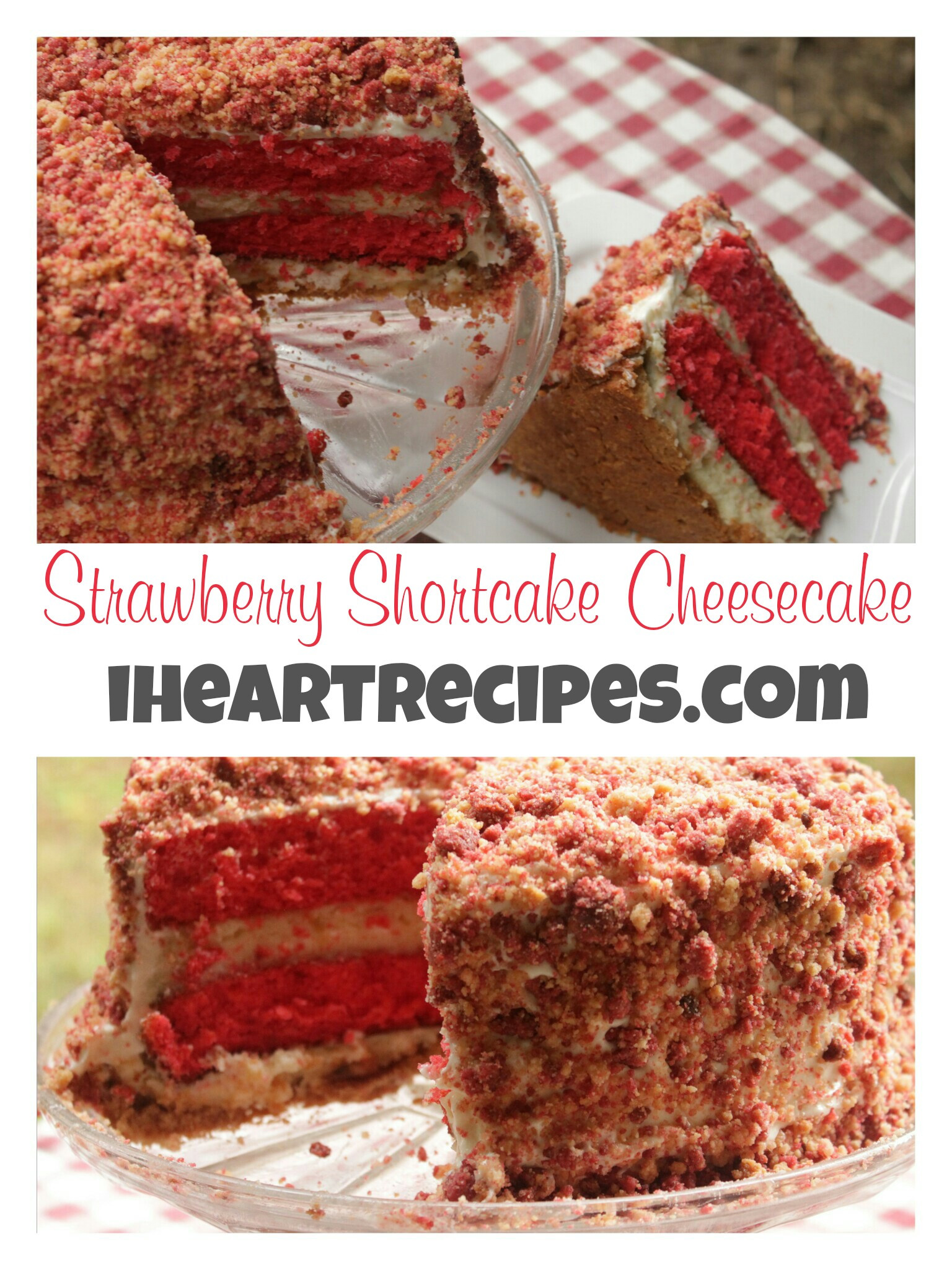 Strawberry Shortcake Cheesecake Cake Recipe
 Strawberry Shortcake Cheesecake