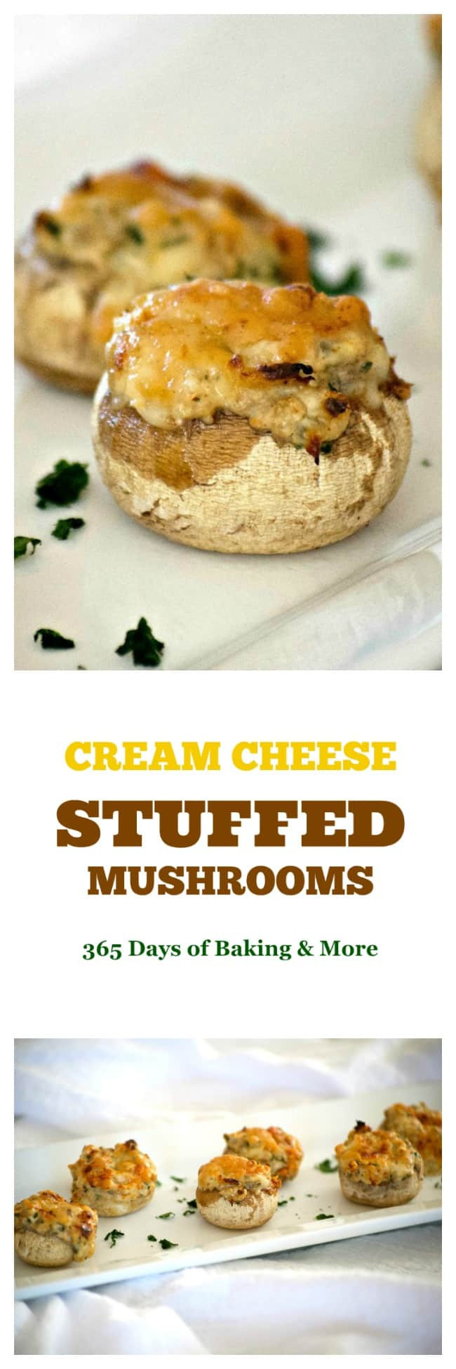 Stuffed Mushrooms With Cream Cheese
 Cream Cheese Stuffed Mushrooms 365 Days of Baking and More