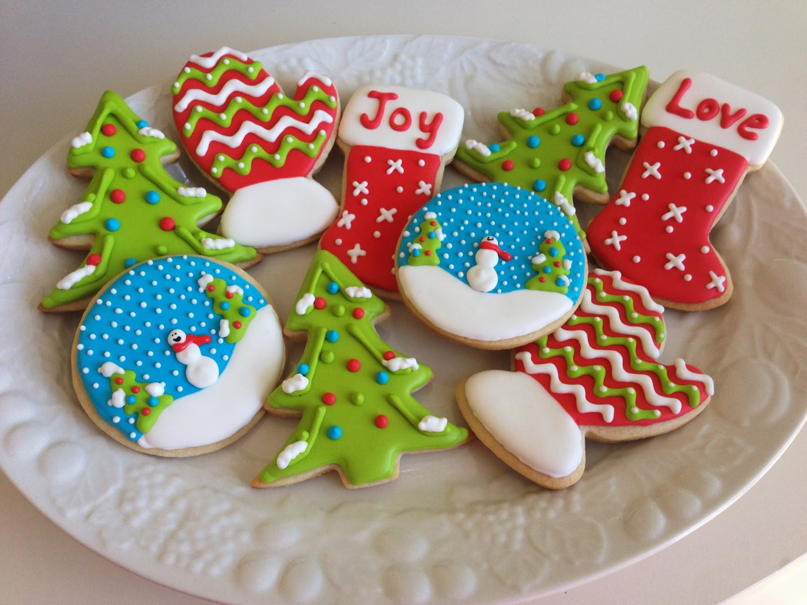 Sugar Cookies Cutouts
 monograms & cake Christmas Cut Out Sugar Cookies with