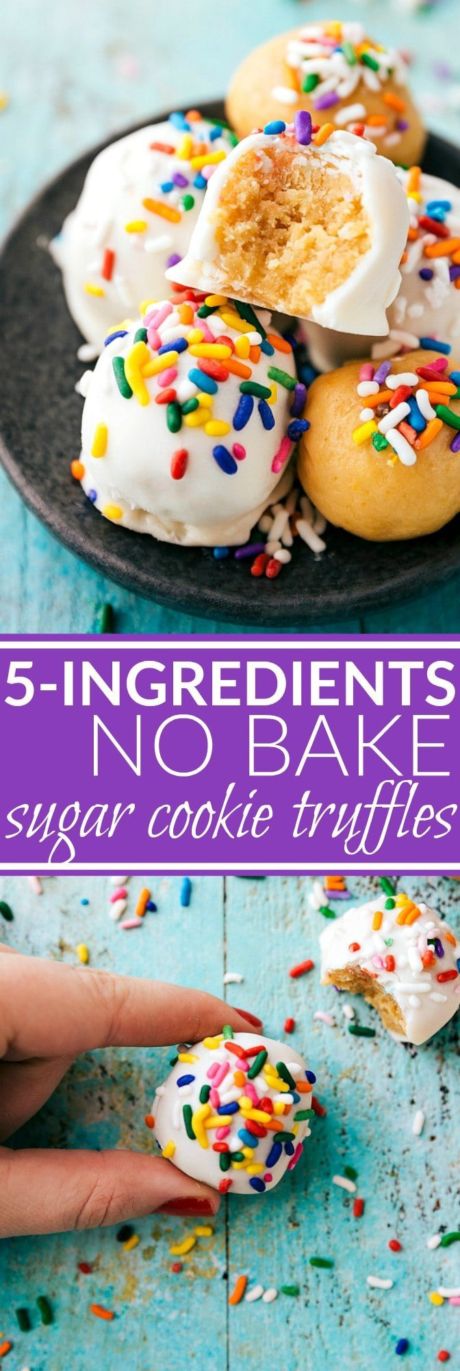 Sugar Cookies Recipe No Eggs
 No Bake Sugar Cookie Truffles Chelsea s Messy Apron