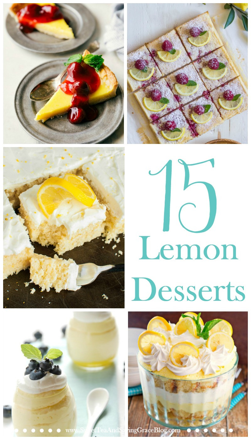 Summer Lemon Desserts
 15 Delicious & Refreshing Lemon Desserts