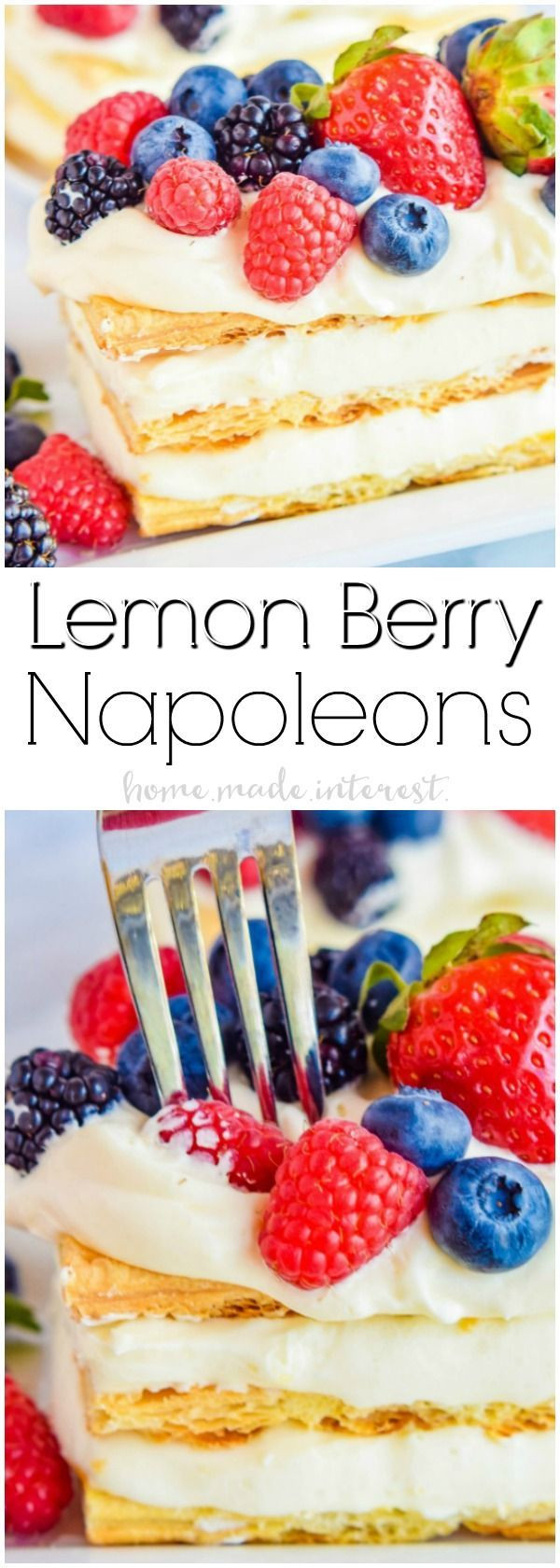 Summer Lemon Desserts
 Lemon Berry Napoleons