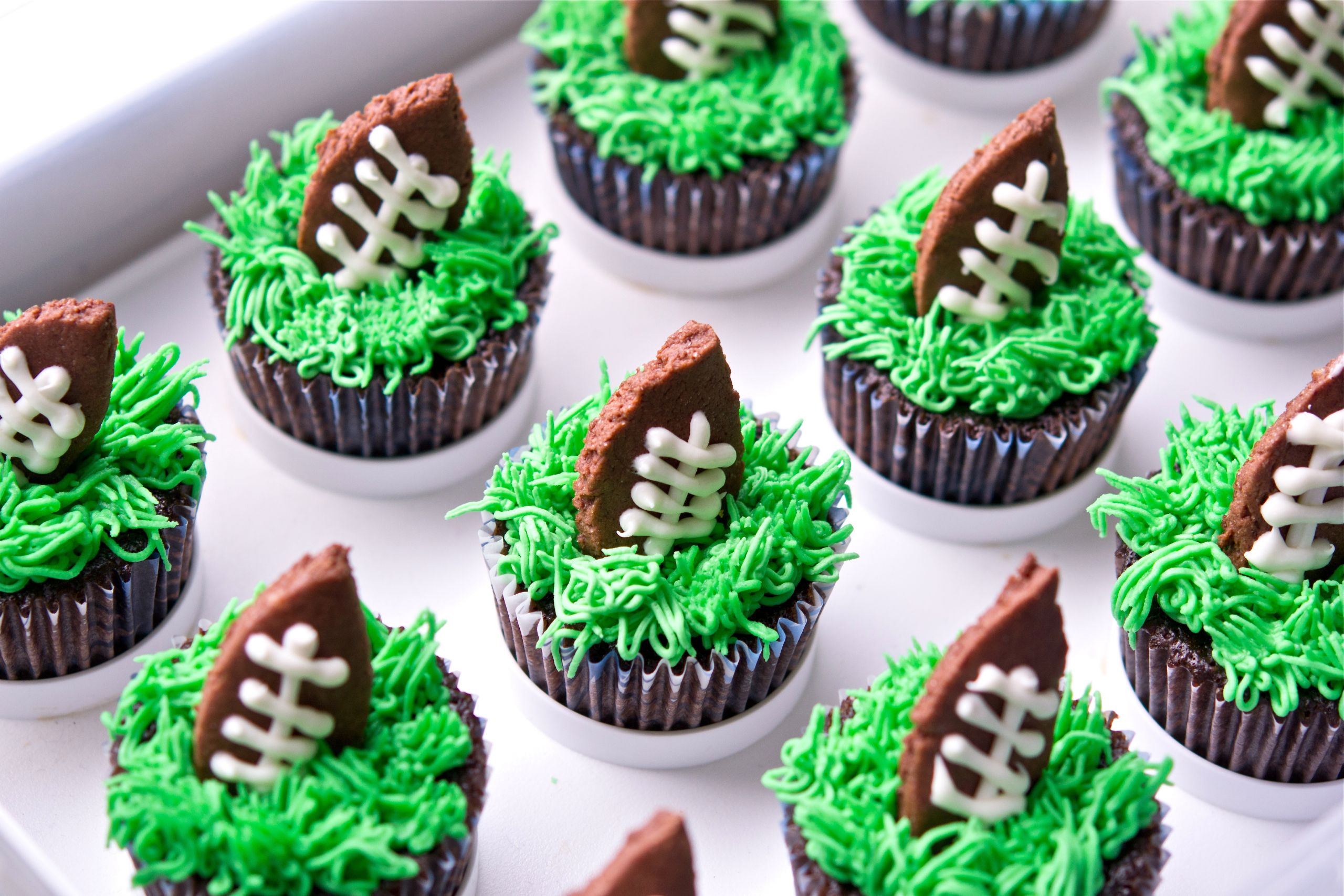 Super Bowl Cupcakes
 Victory Never Tasted So Sweet