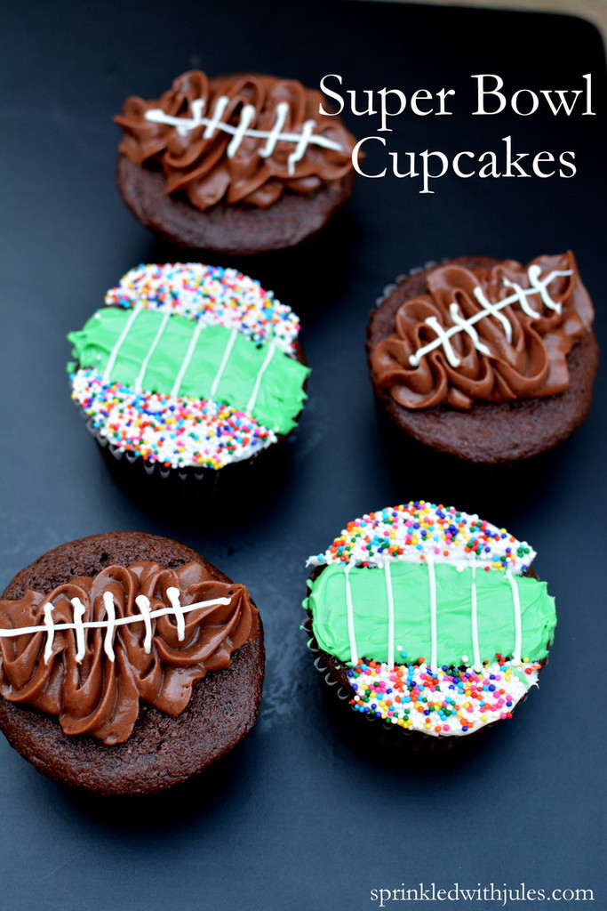 Super Bowl Cupcakes
 Super Bowl Party Ideas
