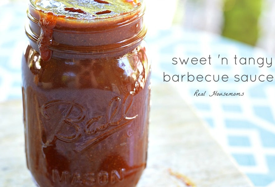 Sweet And Tangy Bbq Sauce
 Sweet and Tangy Barbecue Sauce ⋆ Real Housemoms