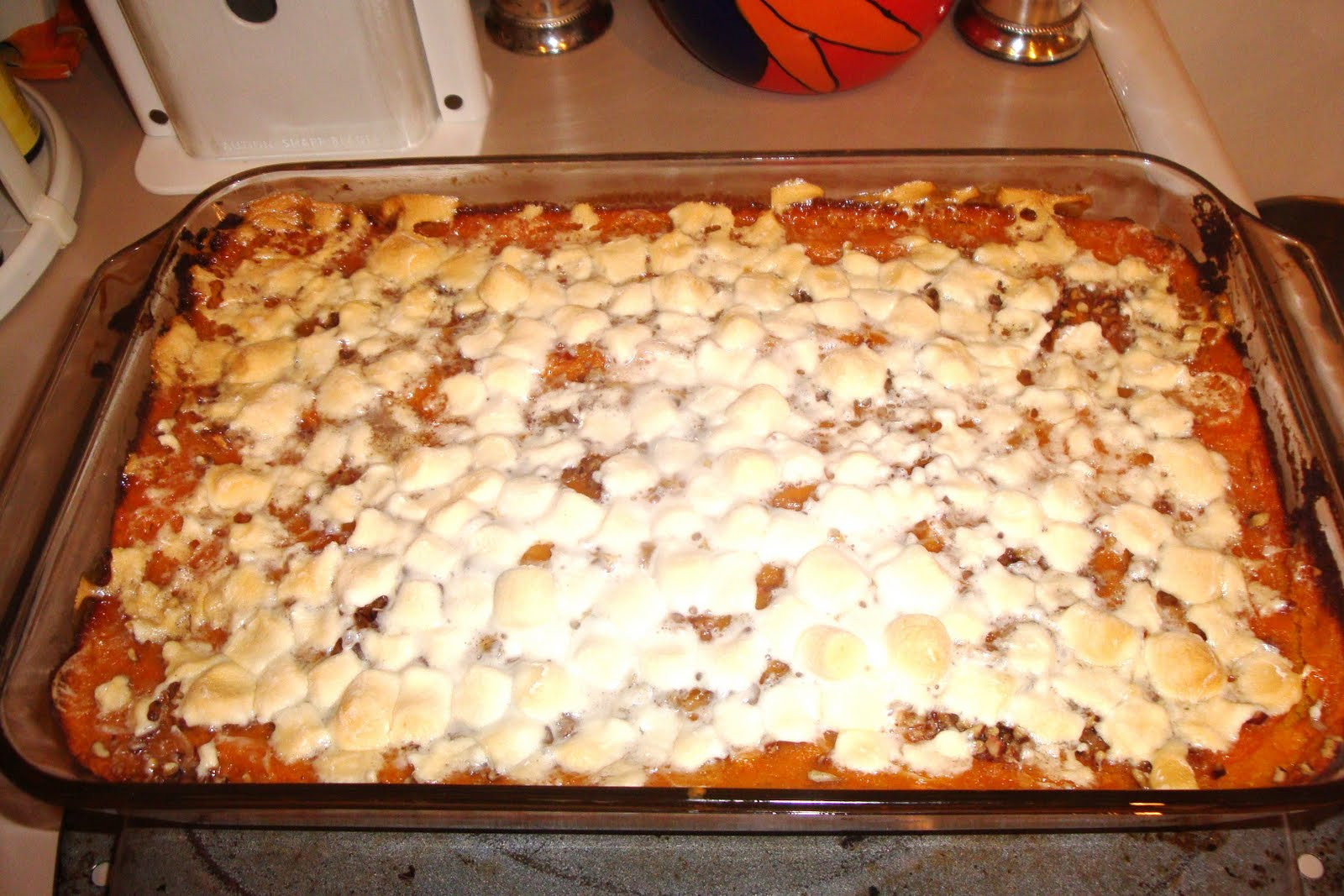 Sweet Potato Casserole With Marshmellow Topping
 Cooking for e Sweet Potato Casserole with Marshmallow