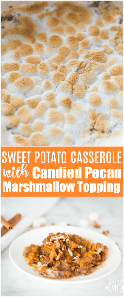 Sweet Potato Casserole With Marshmellow Topping
 Sweet Potato Casserole with Can d Pecan Marshmallow