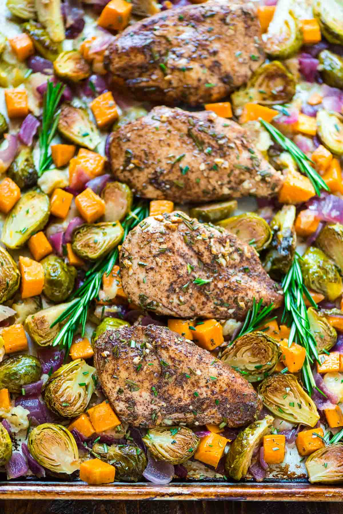 Sweet Potato Dinner Recipes
 Sheet Pan Chicken with Sweet Potatoes Apples and
